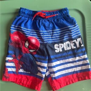 Excellent condition!  Boys Spider-Man Swim Trunks. Size 5T.